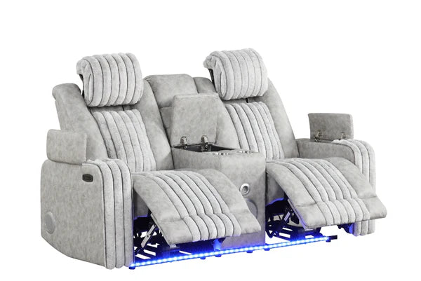S4225 Lita Grey Power Reclining Set