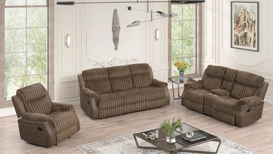 S4230 Willow Brown Reclining Sofa Set