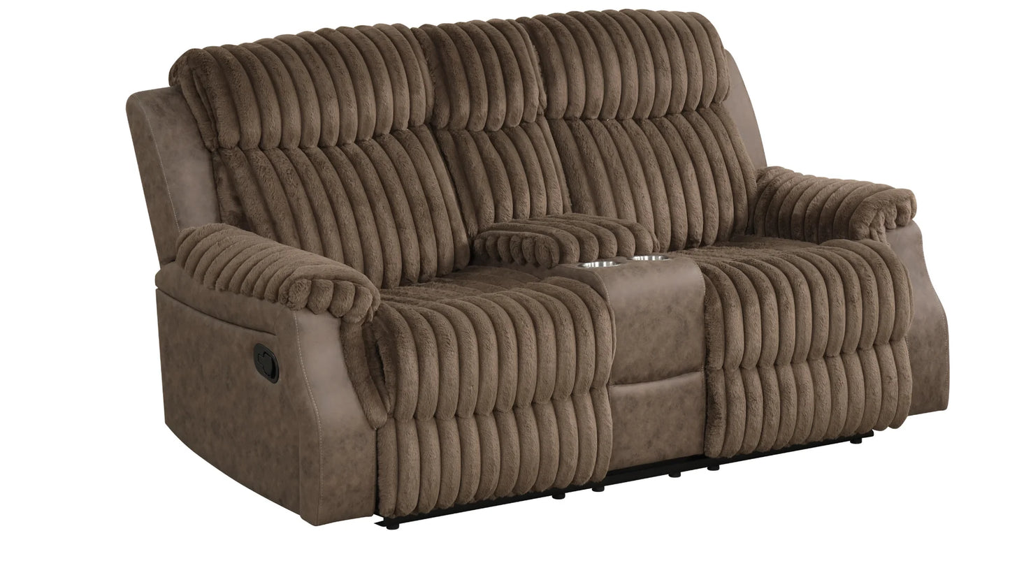 S4230 Willow Brown Reclining Sofa Set