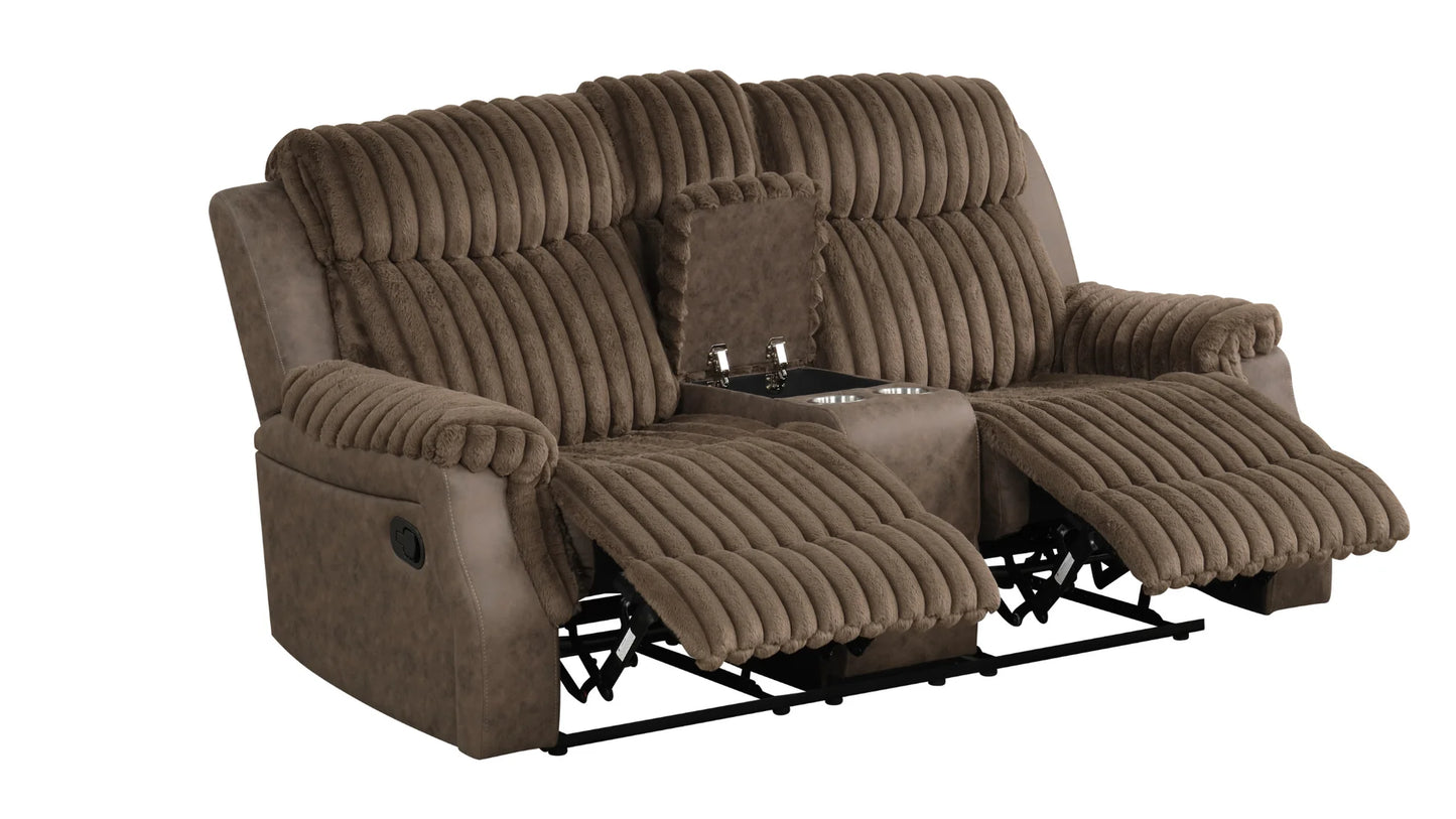 S4230 Willow Brown Reclining Sofa Set