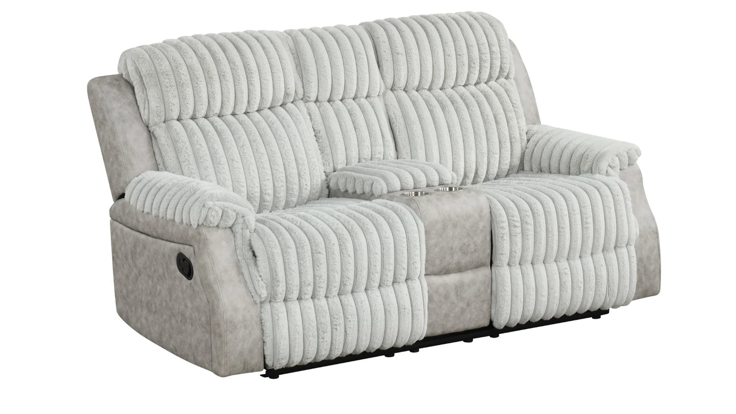 S4230 Willow Grey Reclining Sofa Set
