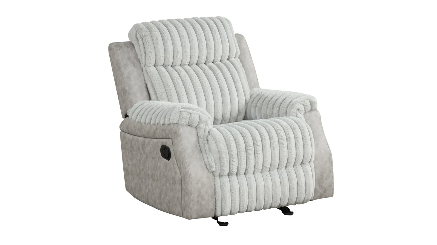 S4230 Willow Grey Reclining Sofa Set