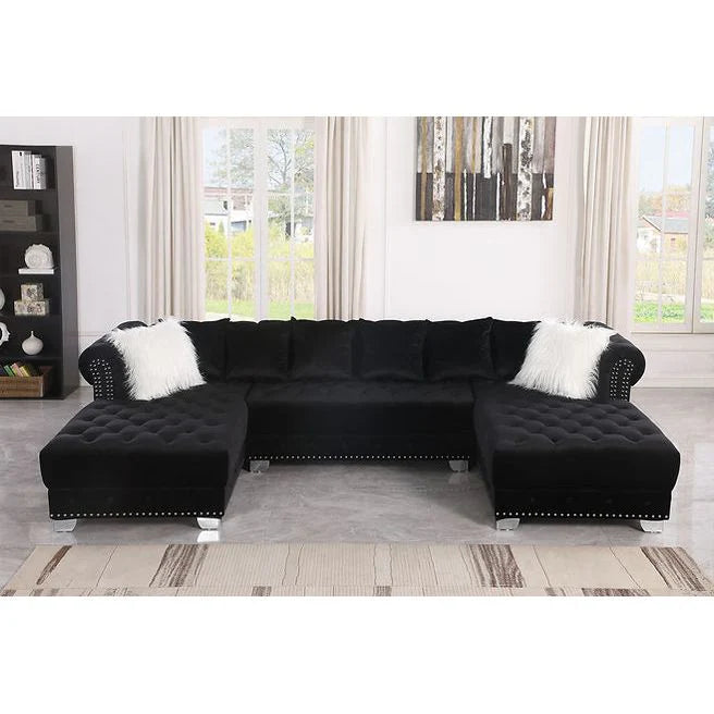 S6350 Jordan Black Sectional