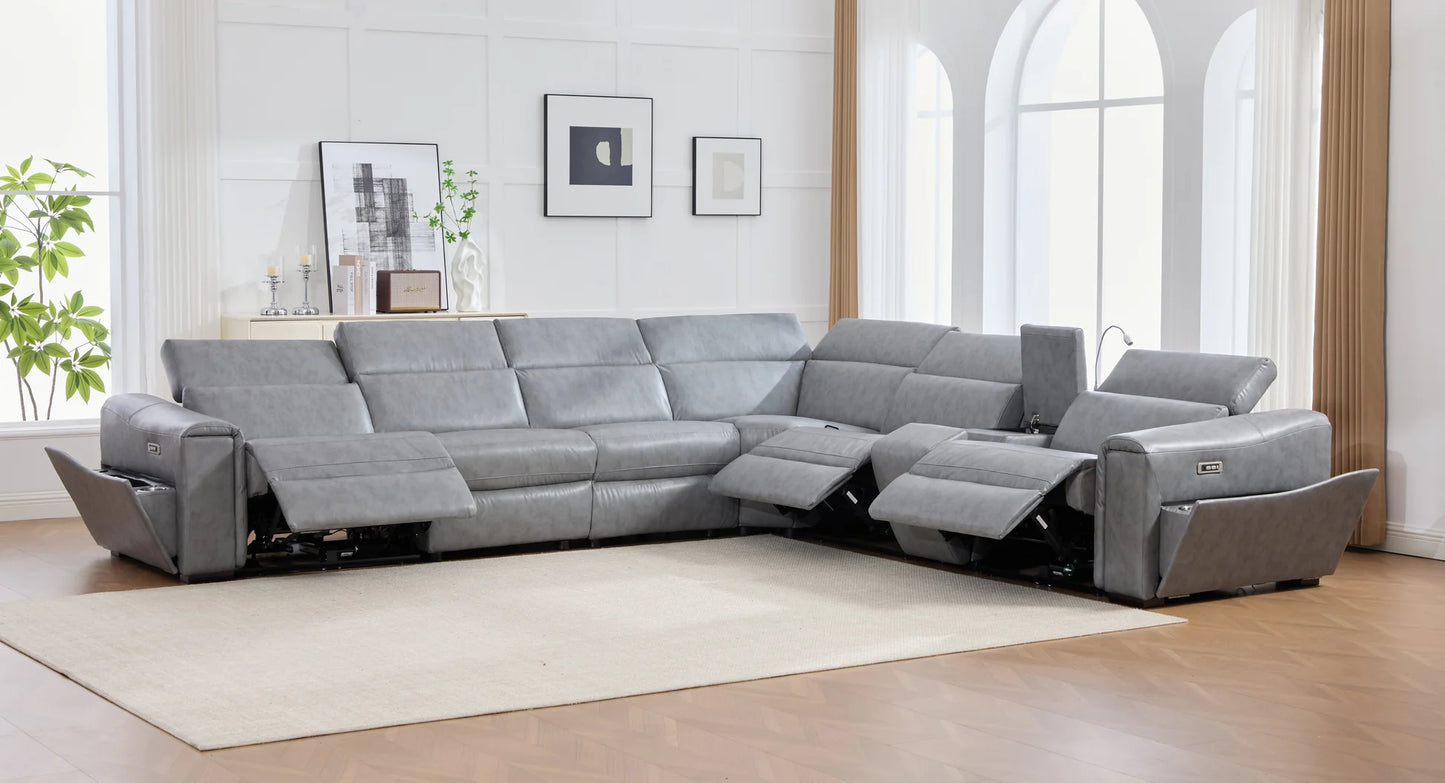 S681 Divani Power Grey Sectional