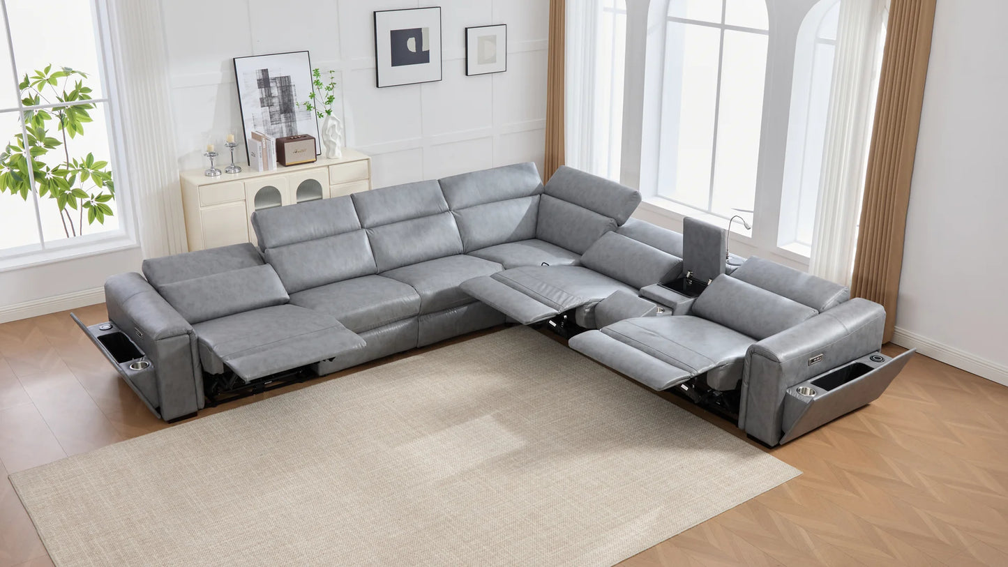 S681 Divani Power Grey Sectional