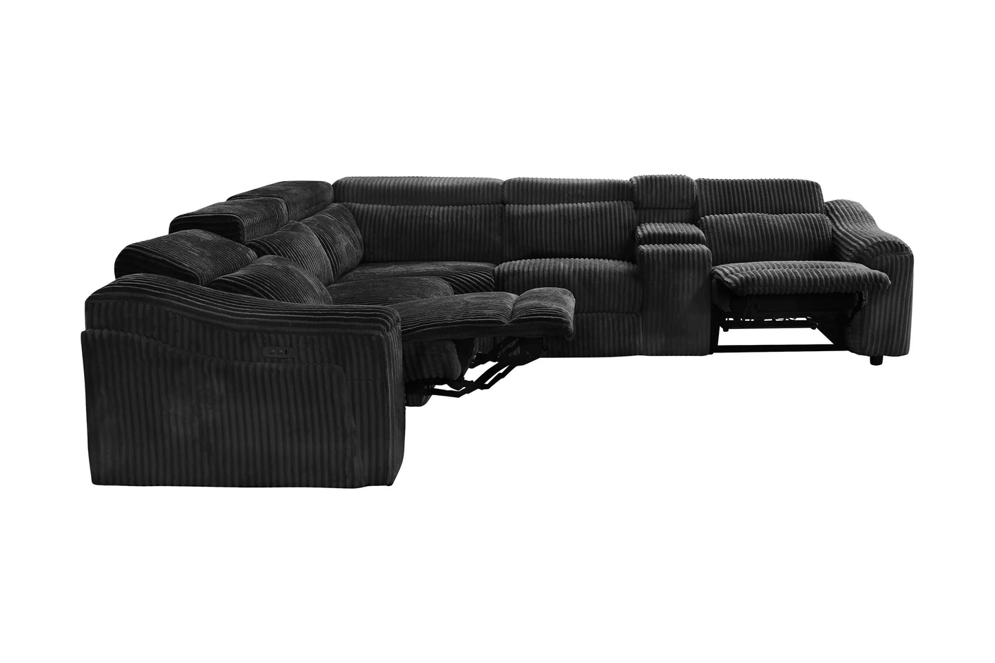 S7033 Yash (Black) Sectional