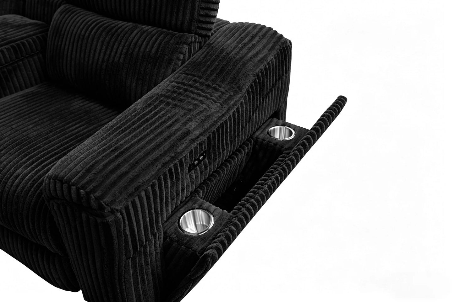 S7033 Yash (Black) Sectional
