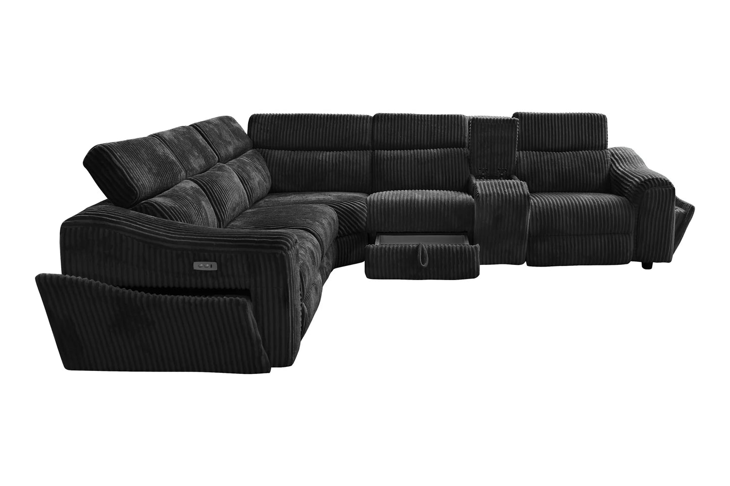 S7033 Yash (Black) Sectional