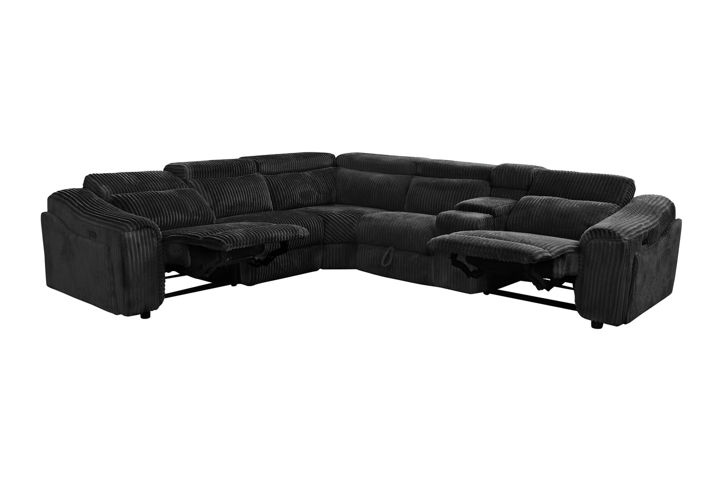 S7033 Yash (Black) Sectional
