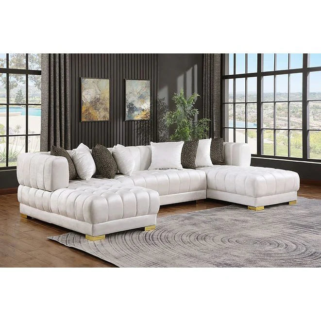 S8155 Dasha White Oversized Sectional