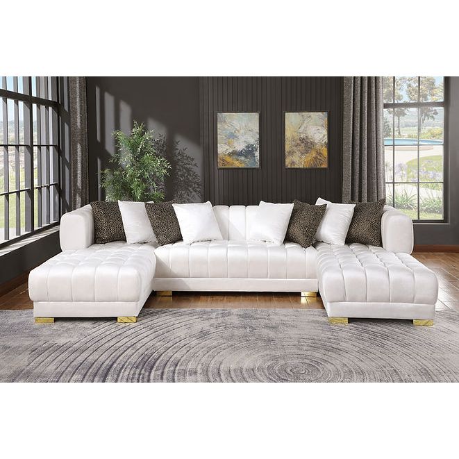 S8155 Dasha White Oversized Sectional