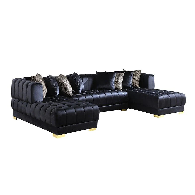 S8155 Dasha Black Sectional