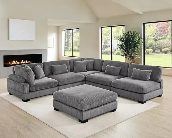 S862 Supreme Grey Oversized Sectional