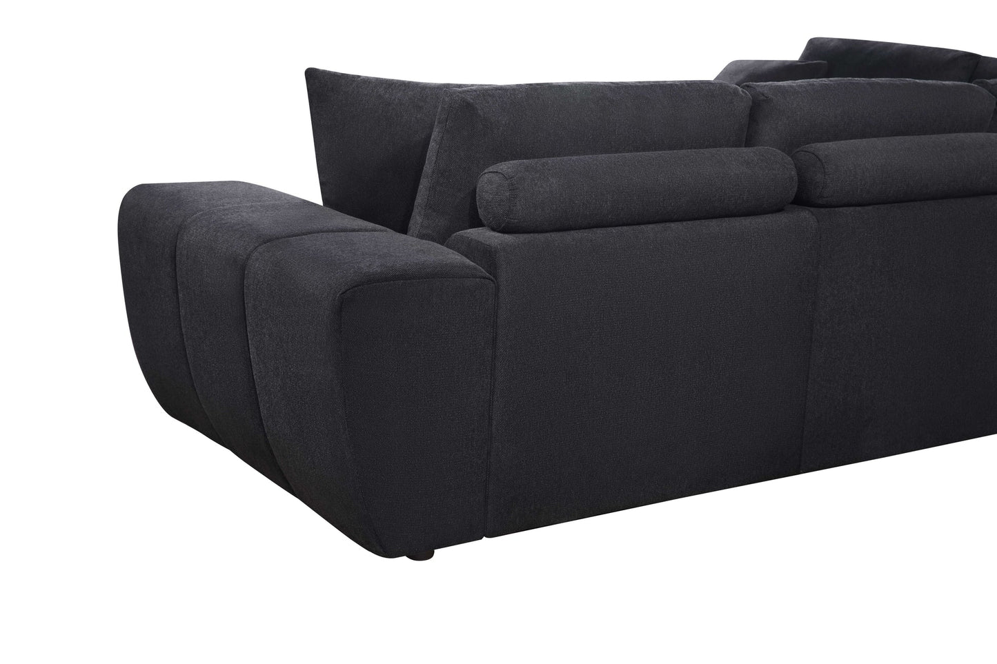 S863 Uptown Black Sectional
