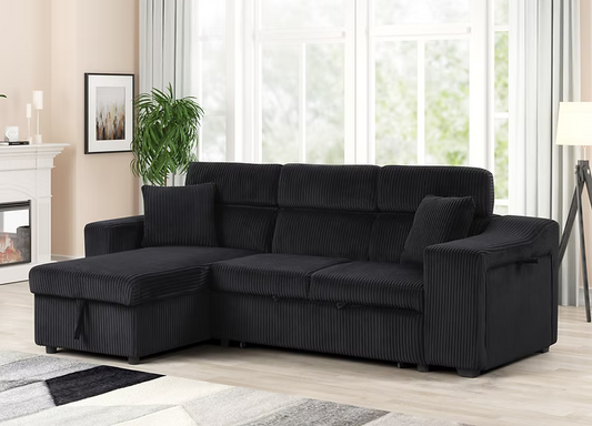S8978 Bonaterra II Corduory Black Sectional