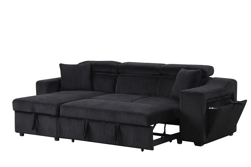 S8978 Bonaterra II Corduory Black Sectional