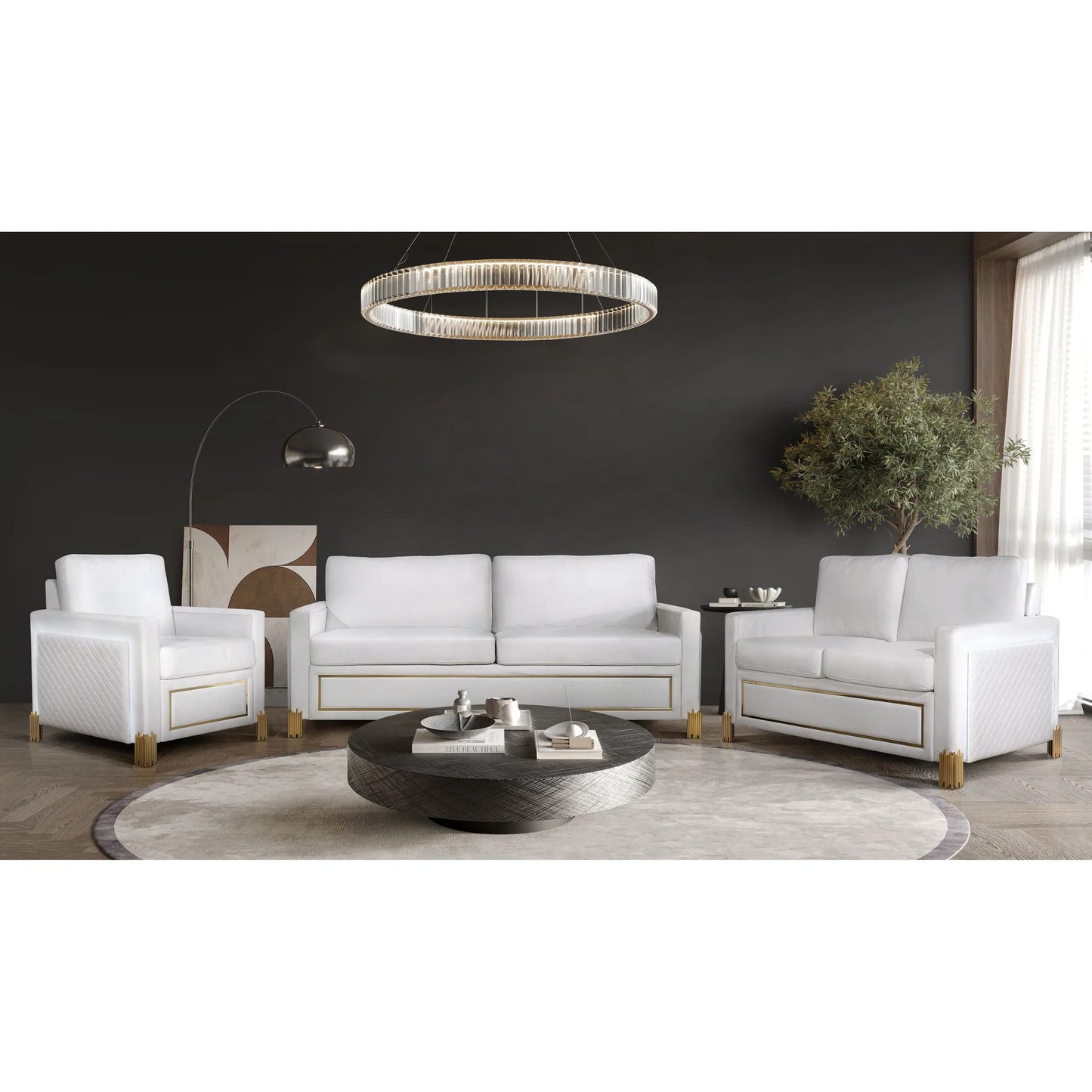 2pcs or 3pcs S9060 Glamor Collection Sofa & Loveseat