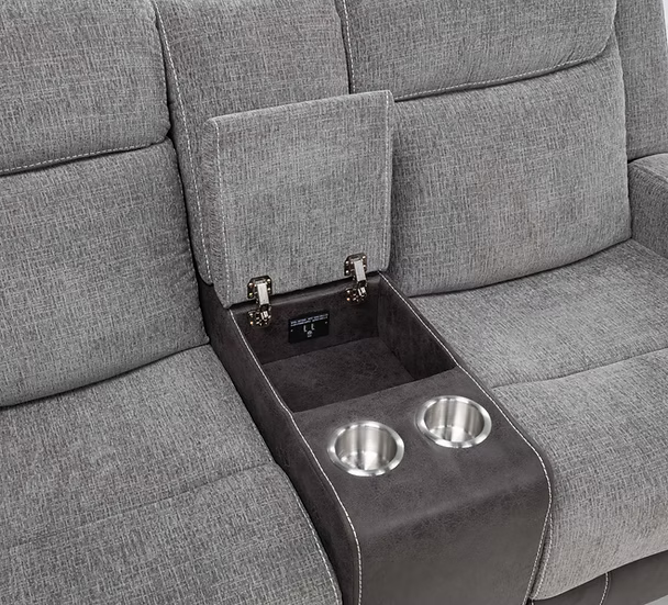 3pcs or 2pcs S9871 Nisa Grey Reclining Sofa Set
