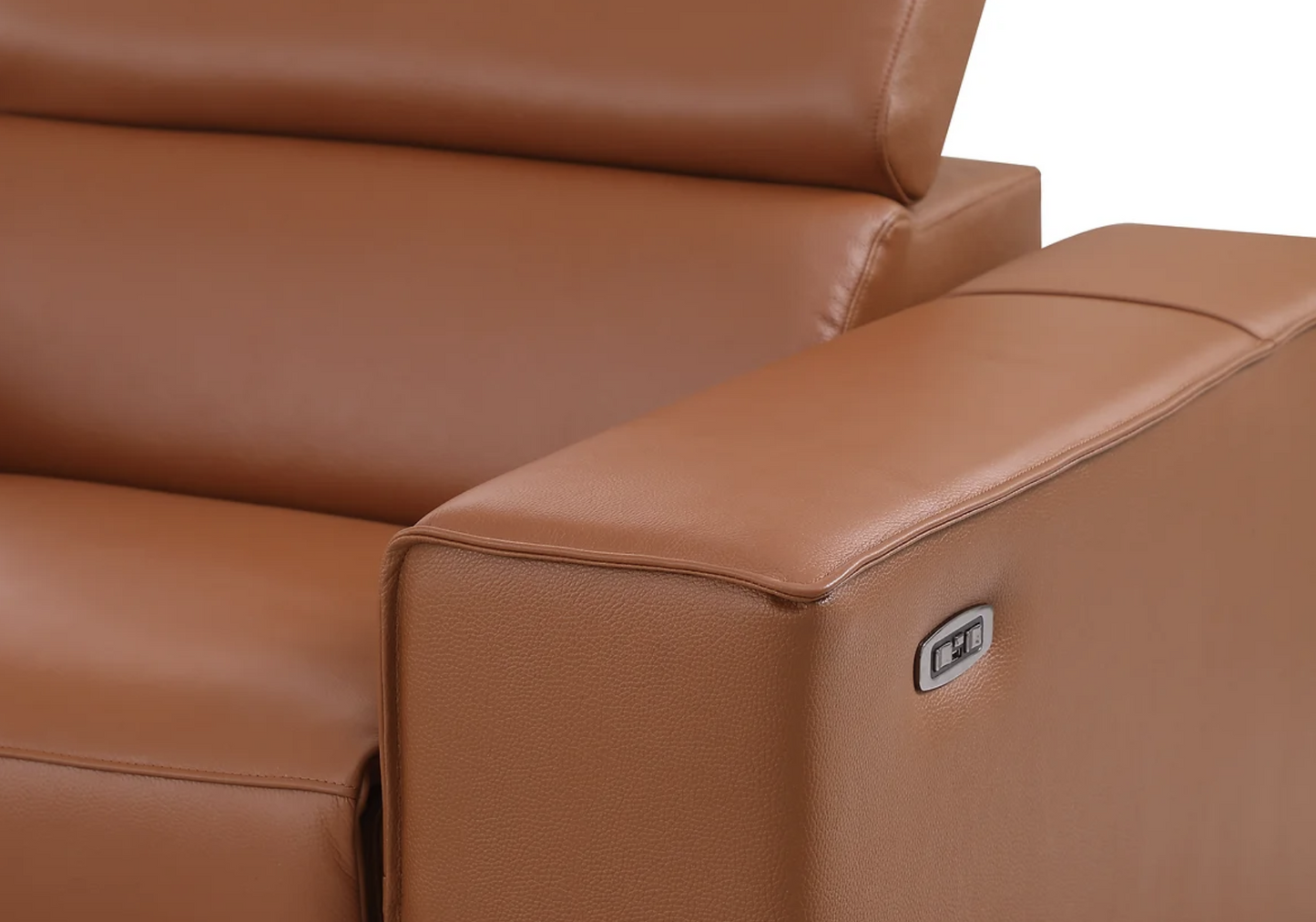 6pcs MI-631 Picasso Camel Leather Power Sectional