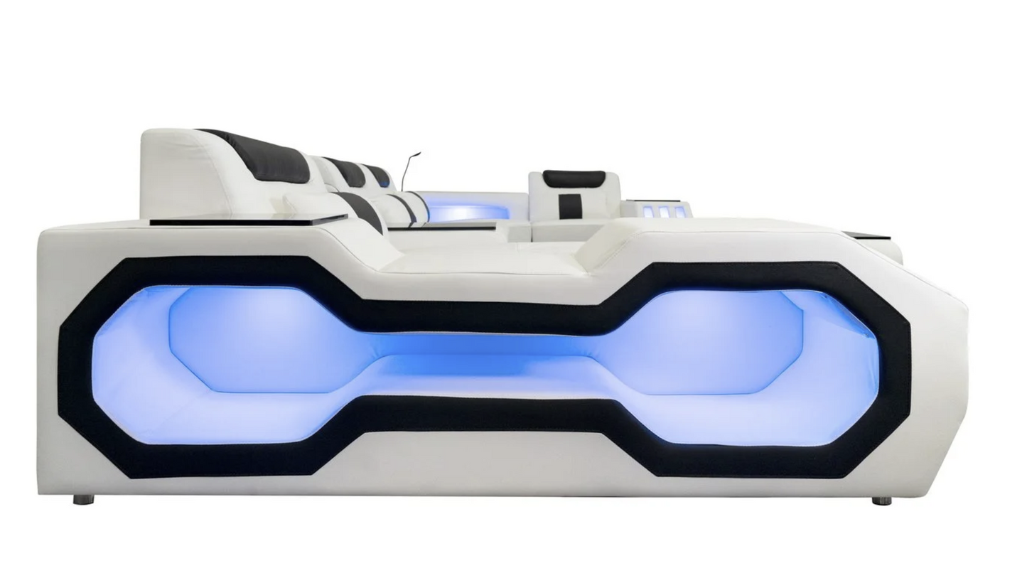 MI-9916 Matrix Two-Tone Oversized Sectional w/ Coffee Table
