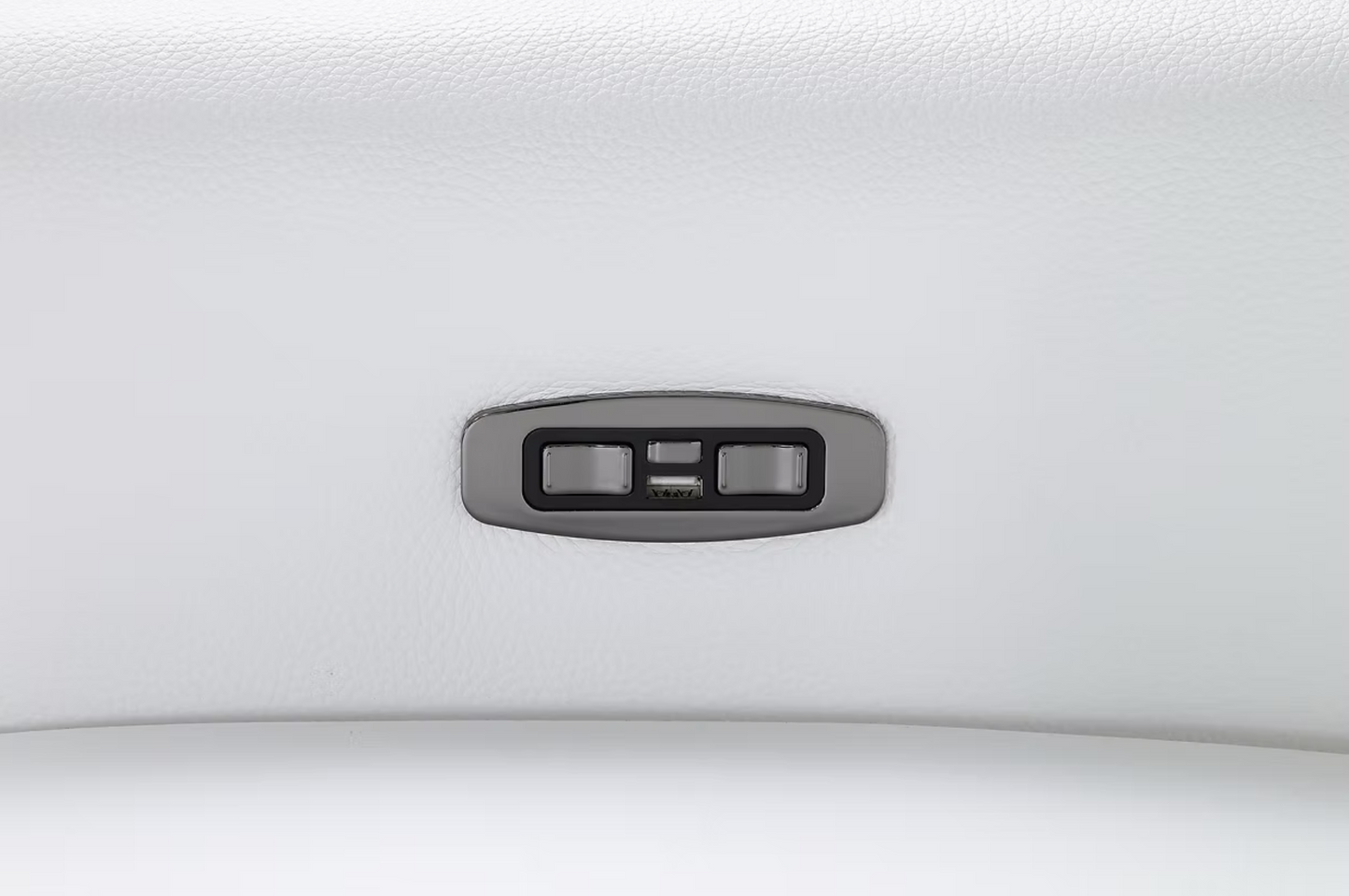 MI-1260 Nexus White Italian Leather Power Sectional