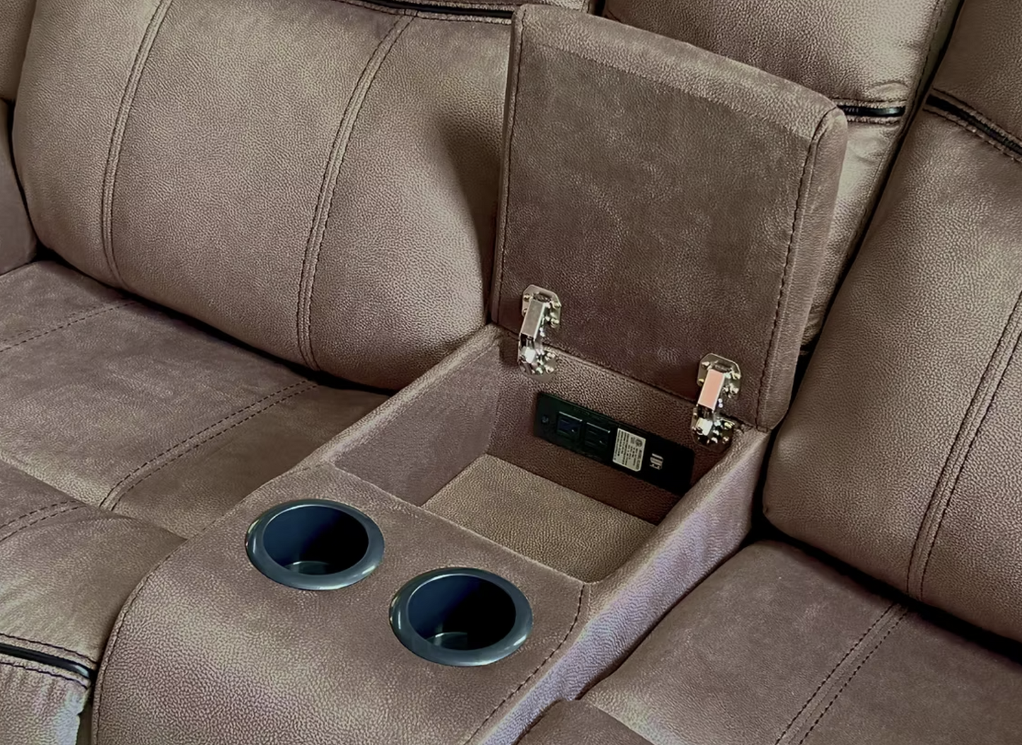 S5992 Rio Grande Brown Reclining Sofa Set