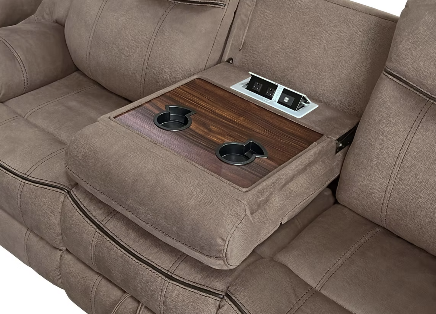 S5992 Rio Grande Brown Reclining Sofa Set