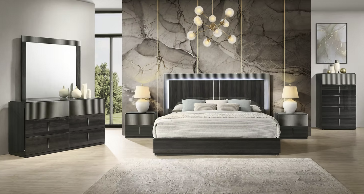 5pcs B93 Raven Italian Bedroom Set