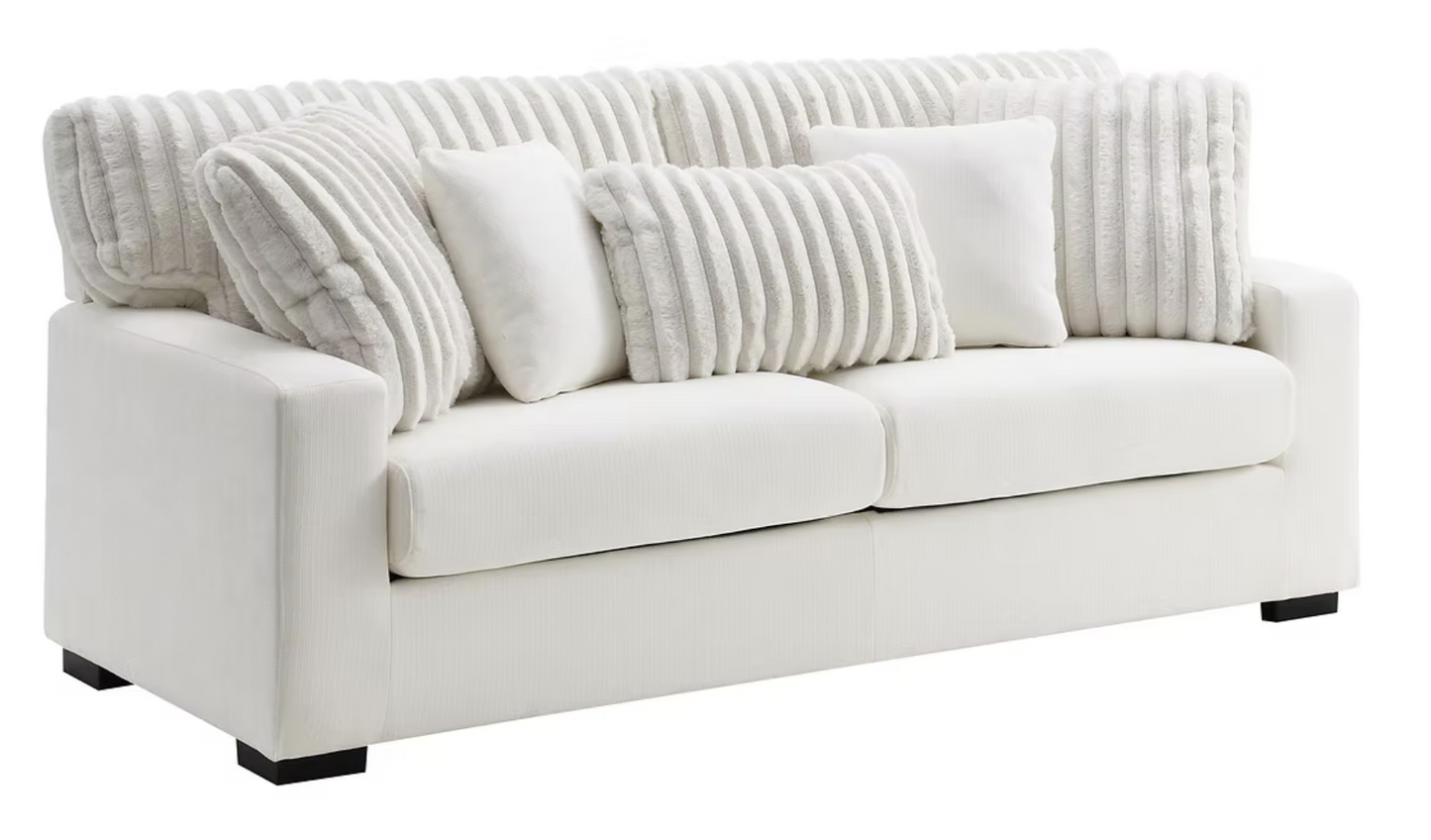 3pcs o 2pcs S1800 Tarra Ivory Sofa & Loveseat