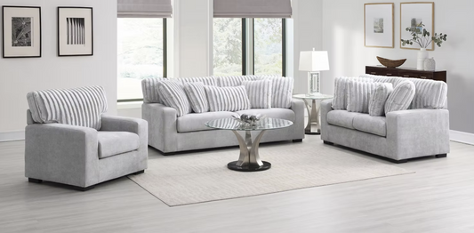 3pcs o 2pcs S1800 Tarra Grey Sofa & Loveseat