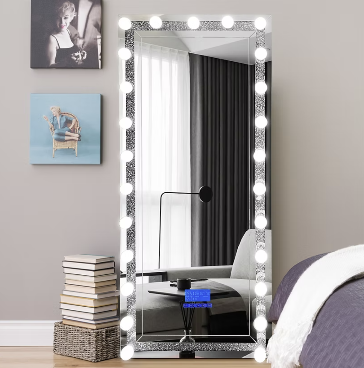 A-FM03 Hollywood Floor Mirror with Bluetooth