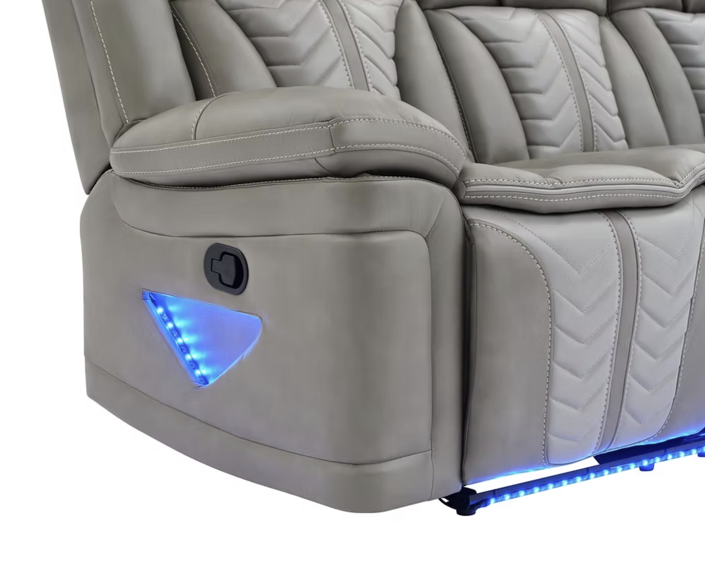 S2025 Innova Grey Reclining Sectional With Speaker & Leds
