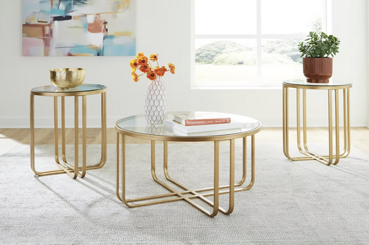 3pcs Ashley T398-13 Coffee Table Set