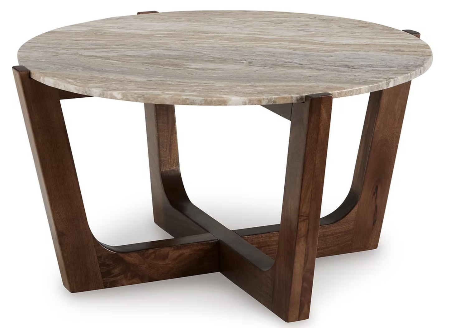 Ashley T667-8 Marble Top Cocktail Table