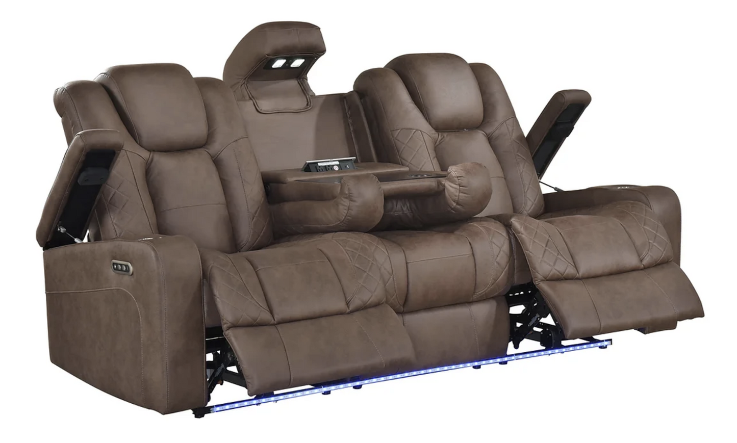 S9304 Ashley Brown Power Reclining Sofa Set