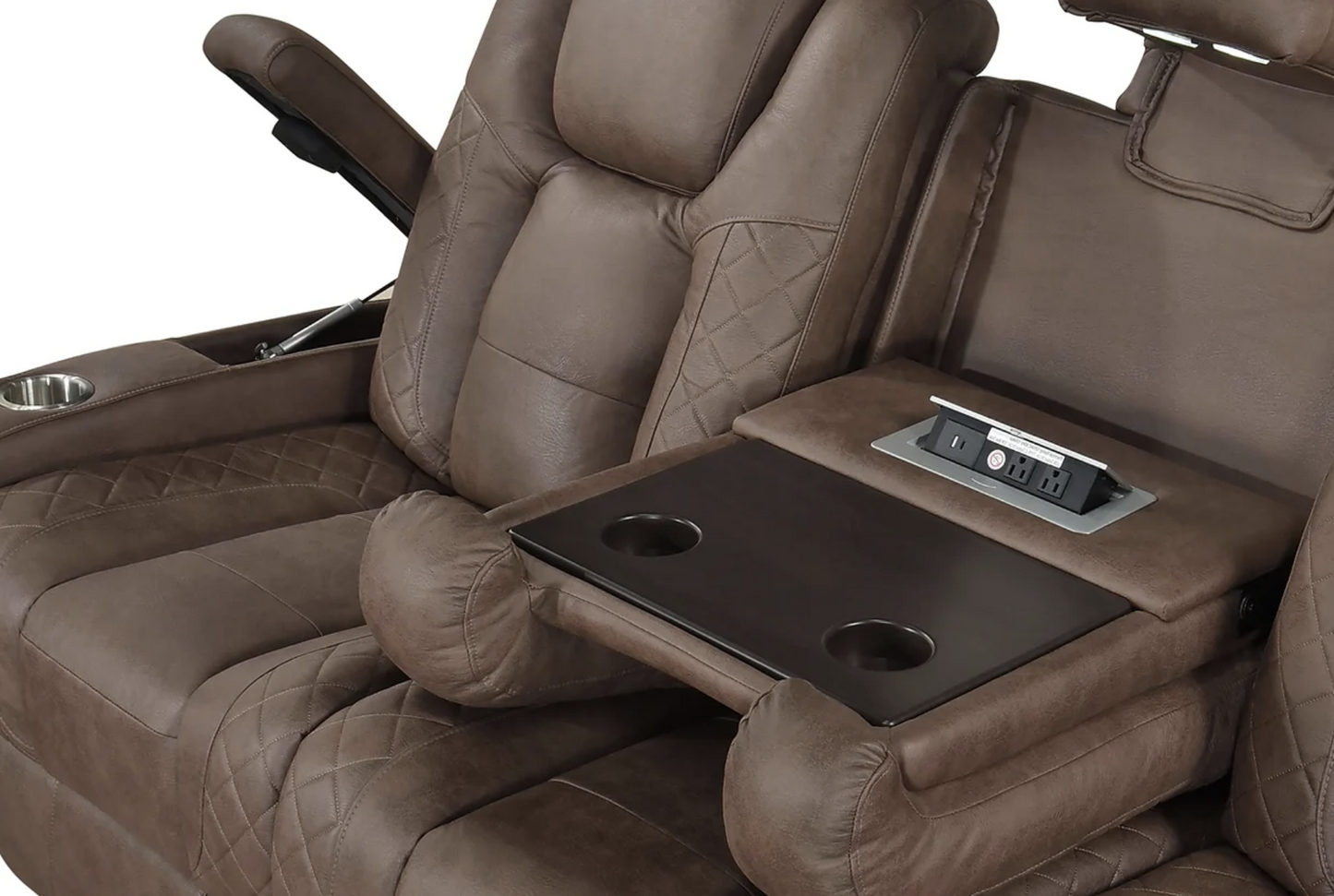 S9304 Ashley Brown Power Reclining Sofa Set