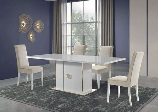 7pcs Vogue High Gloss Italian Dining Set