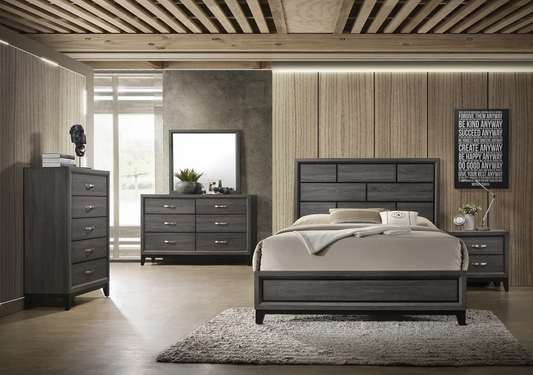 5pcs B1300 Destin Wood Finish Bedroom Set