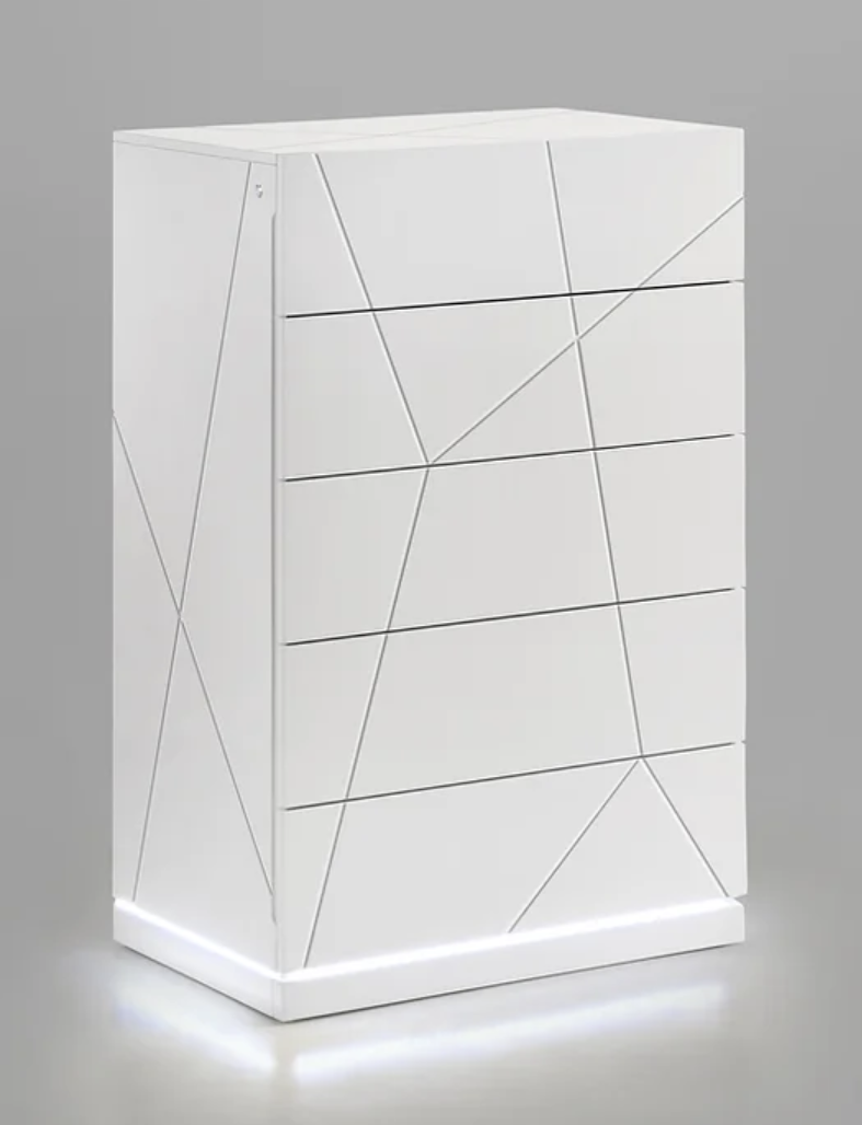 5pcs or 4pcs B85 Lana White Bedroom Set