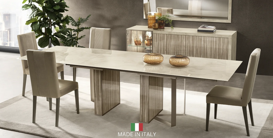 Luce Collection High Gloss Italian Dining Set