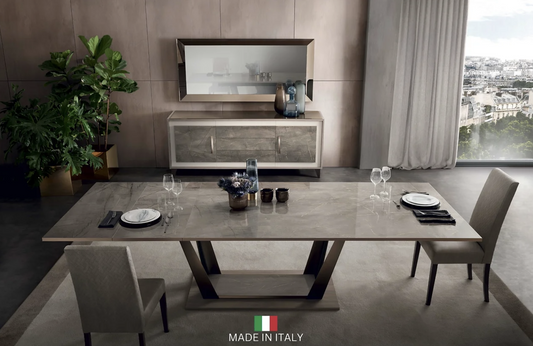 Ambra Collection High Gloss Italian Dining Set