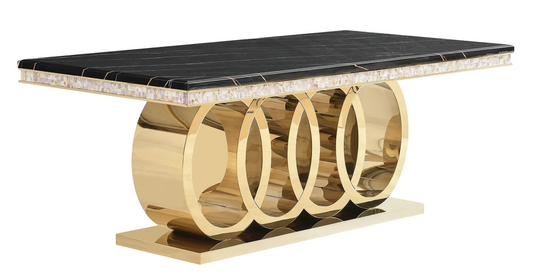 D620 Black & Gold Giovanni Table