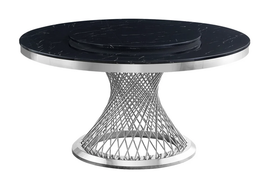 D605 Unico Black & Chrome Table