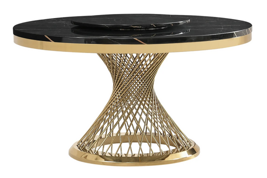 D605 Unico Black & Gold Table