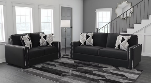 Ashley 12206 Gleston Black Sofa & Loveseat