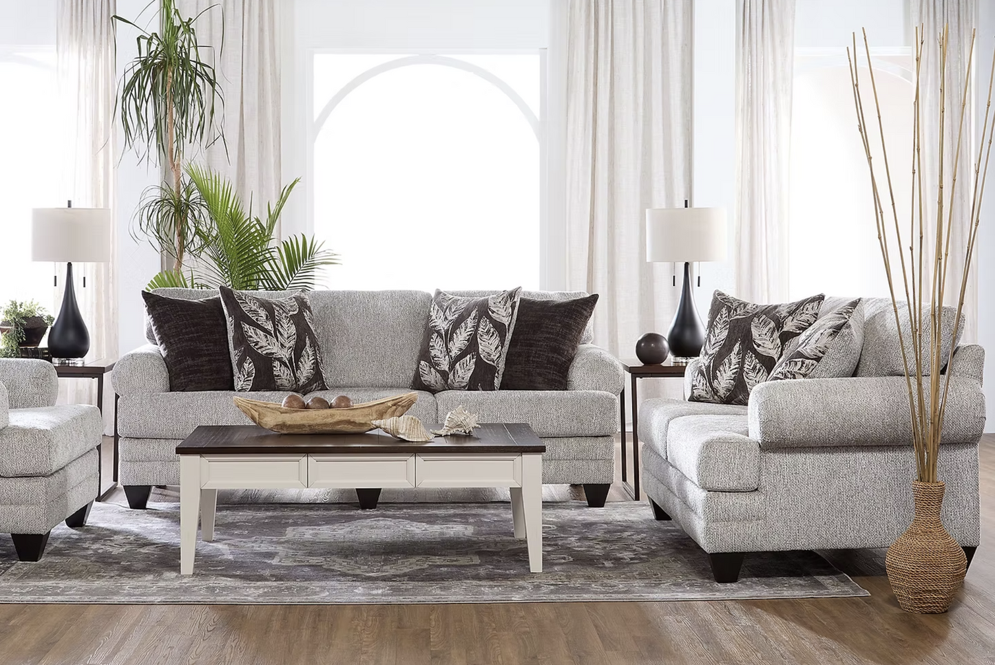 S22500 Marley Cloud Grey Sofa & Loveseat
