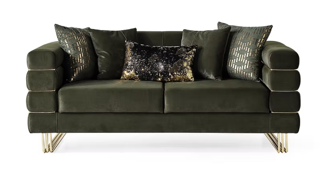 Luma Emerald Velvet Sofa & Loveseat