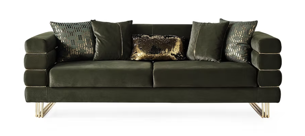 Luma Emerald Velvet Sofa & Loveseat