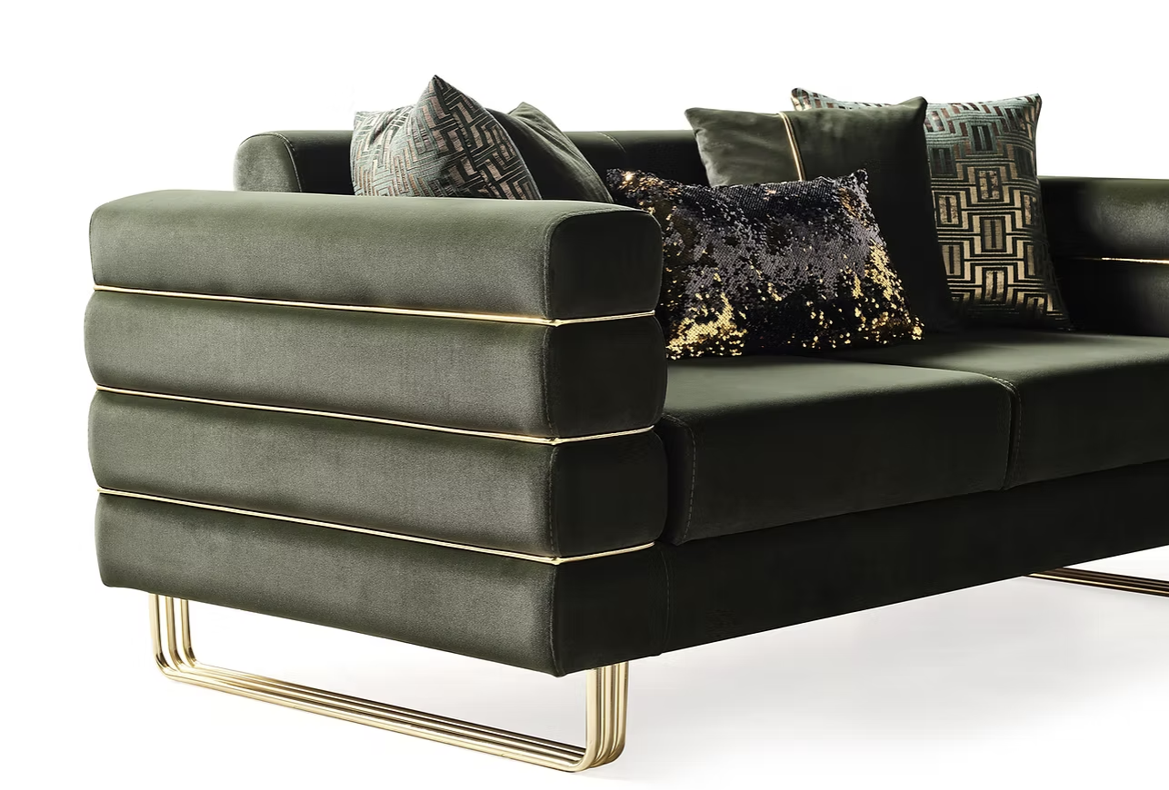 Luma Emerald Velvet Sofa & Loveseat