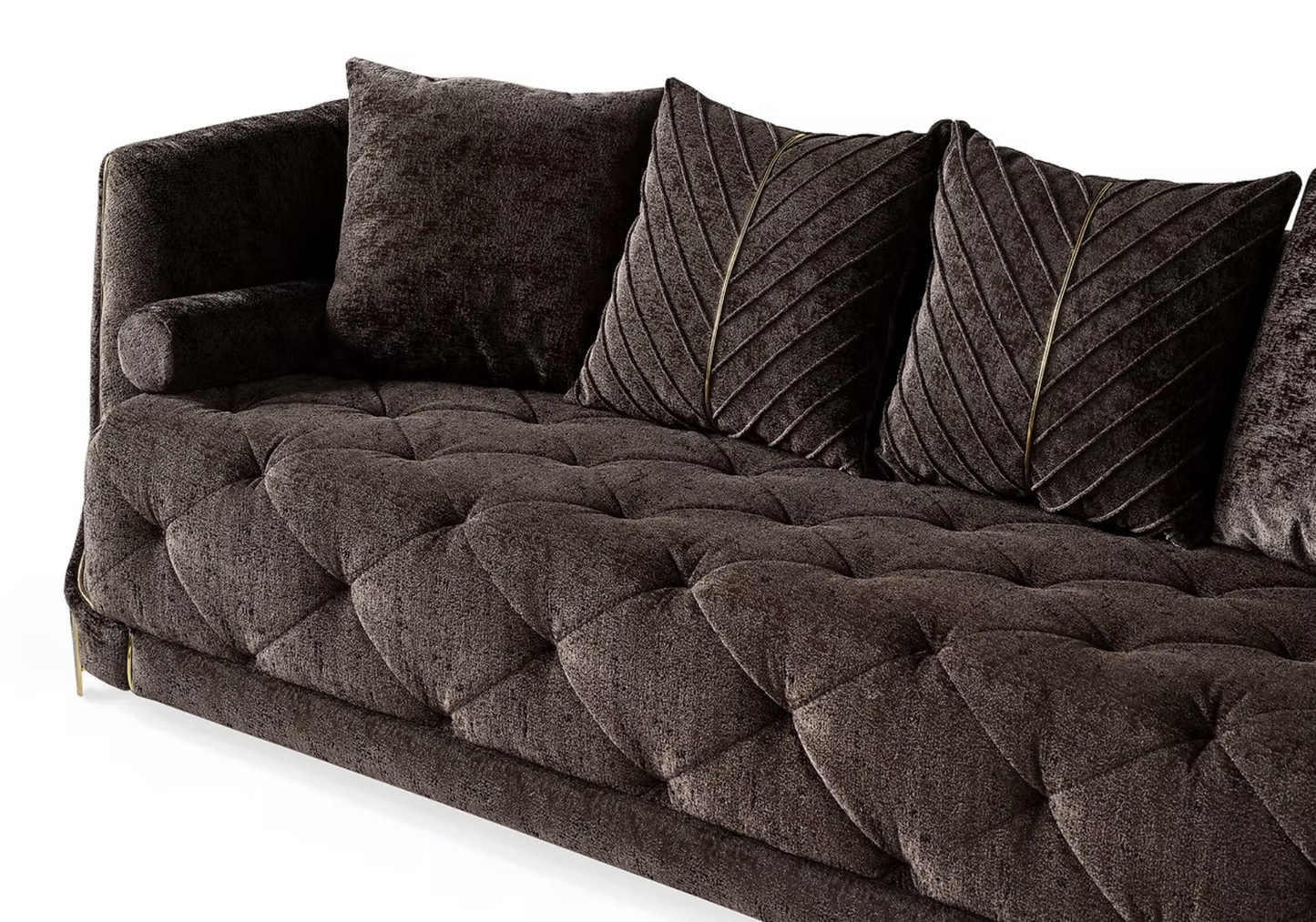 3pcs or 2pcs Elit Brown Sofa, Loveseat & Chair